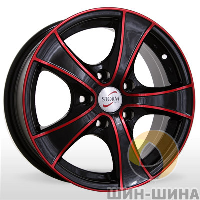 Диски SM 245 BPR (Black Polished Red) Storm
